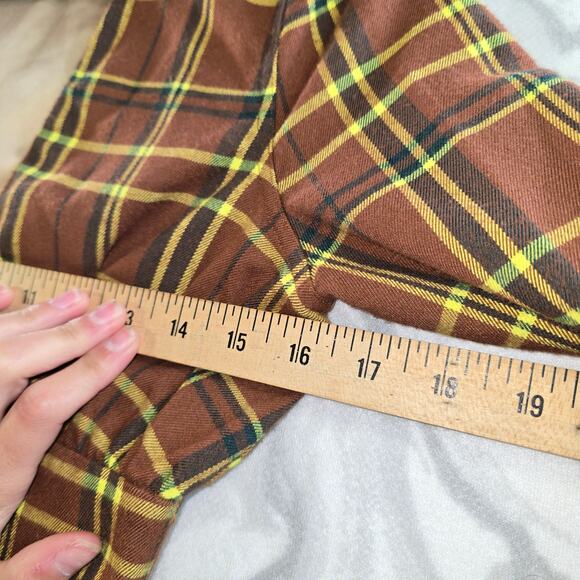 Hours Vintage Style Y2K Cropped Plaid Zip-Up V Neck Jacket Women's Size XS - Picture 6 of 13